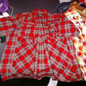 Black and Grey button up